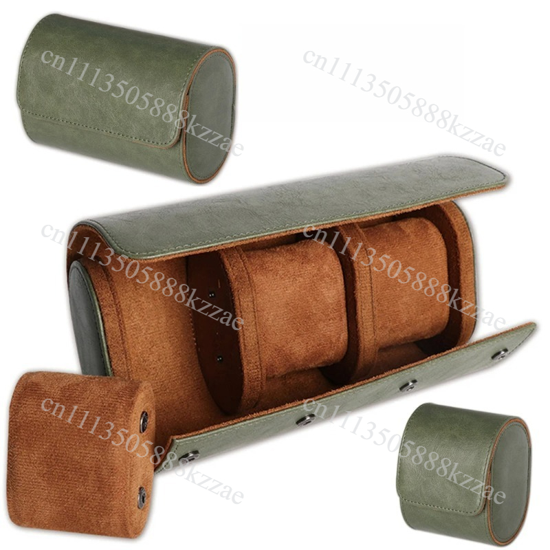 Watch Travel Roll Case 3 Slots Leather - กล่องเก็บนาฬิกาหนังแท้สำหรับผู้ชายและผู้หญิง 1 2 3 ช่อง กล่องใส่นาฬิกาสุดหรู