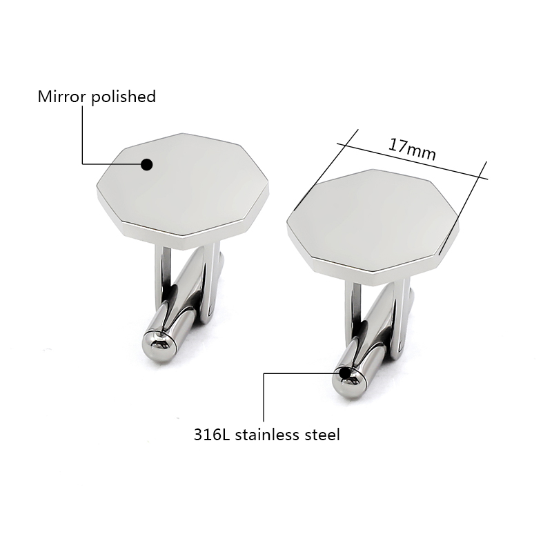 Cufflinks Men Stainless Steel Luxury - หรูหราที่ไม่ซ้ํากัน Pentagonal Cufflinks สําหรับผู้ชายคุณภาพสูง Cufflink แฟชั่น