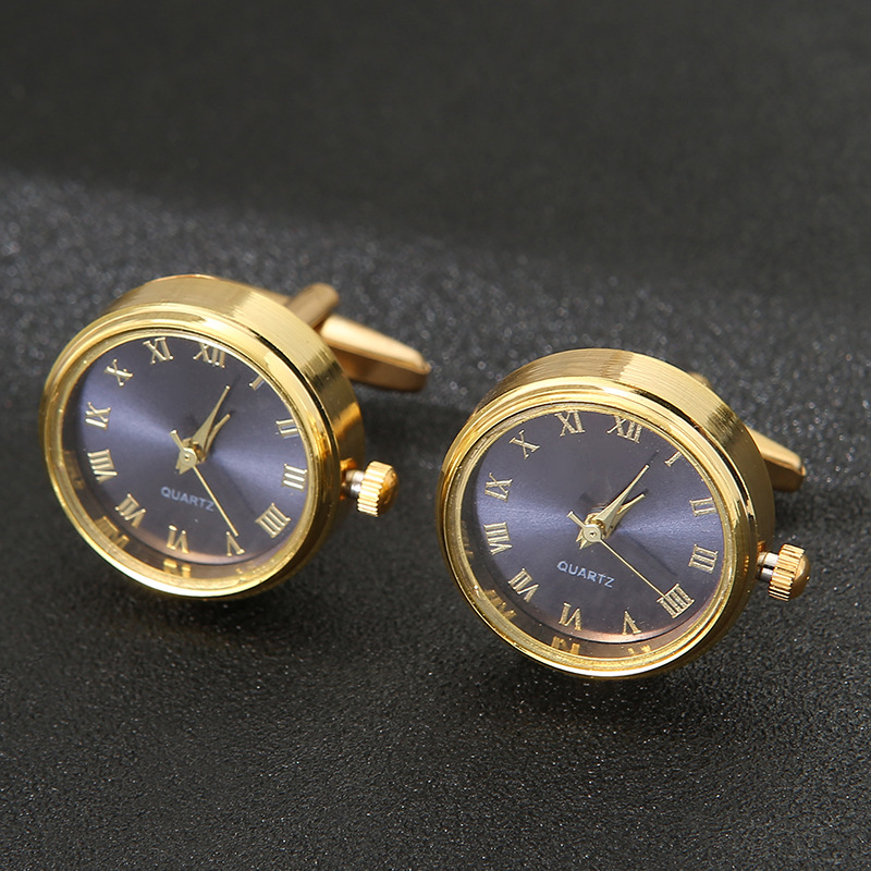 Cufflinks Men Stainless Steel Luxury - Luxury Cufflinks นาฬิกา Rotatable อิเล็กทรอนิกส์อเนกประสงค์หัวเข็มขัดธุรกิจ Mens