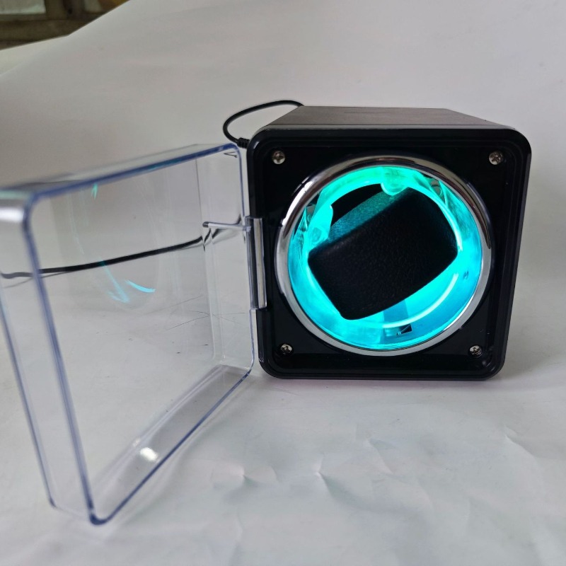 Single Watch Winder Battery Operated - เครื่องหมุนนาฬิกาแบบพกพา ใช้แบตเตอรี่ สำหรับนาฬิกาข้อมืออัตโนมัติ กล่องนาฬิกาหรูสำหรับผู้ชาย กลไกจักรกล อุปกรณ์หมุนนาฬิกาสำหรับเดินทาง
