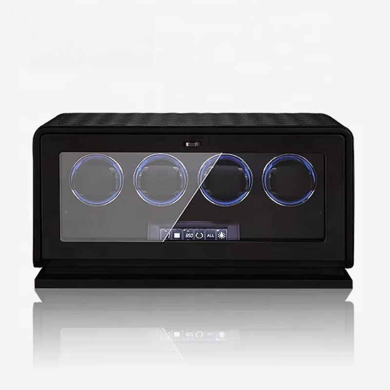 Watch Winder 4 Watches Automatic Silent - เครื่องหมุนนาฬิกาอัตโนมัติสุดหรู สำหรับนาฬิกา 4 เรือน คุณภาพสูง ระดับมืออาชีพ