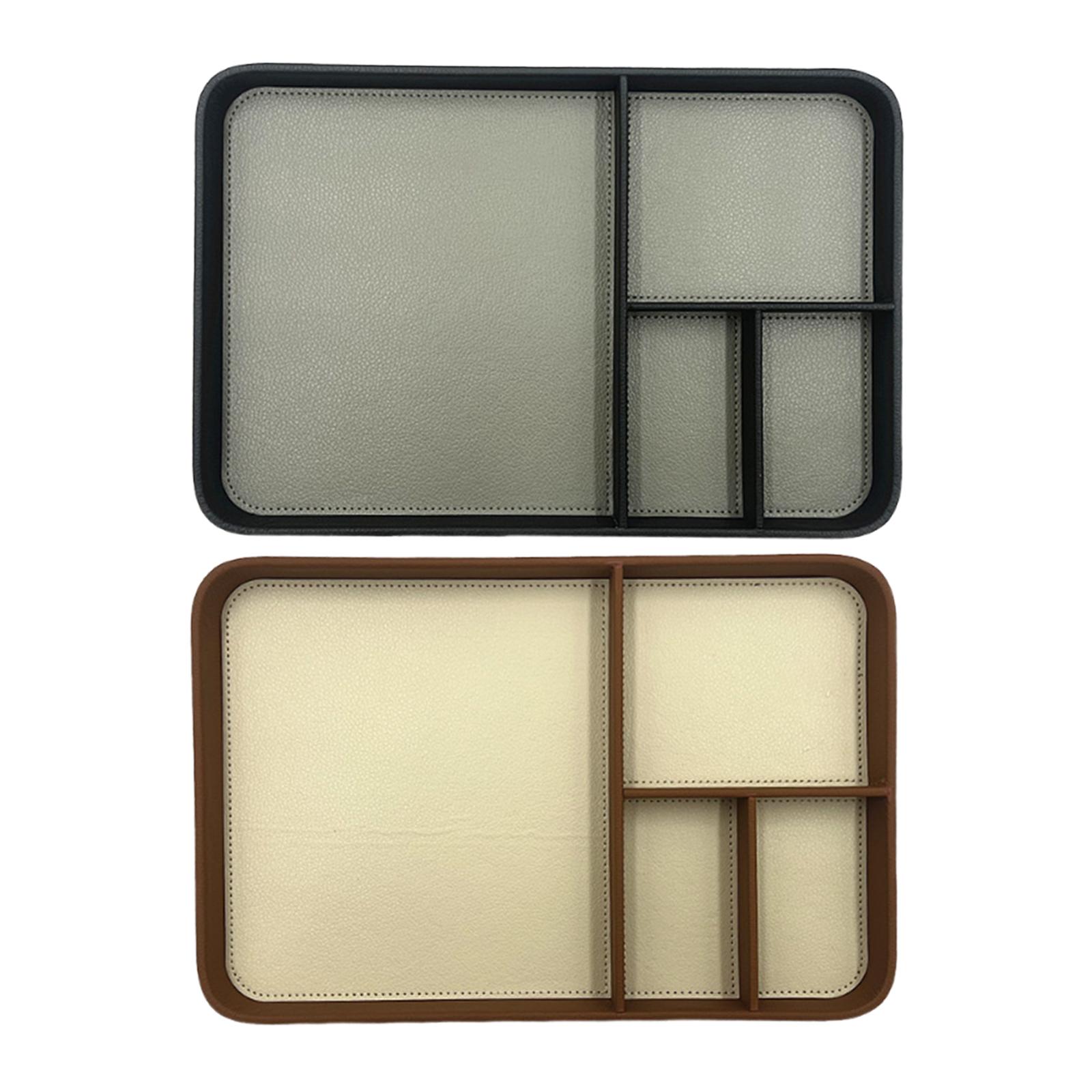 Valet Tray Nightstand Organizer Leather - Valet ถาด NightStand ถาดสําหรับชาย Premium Elegant