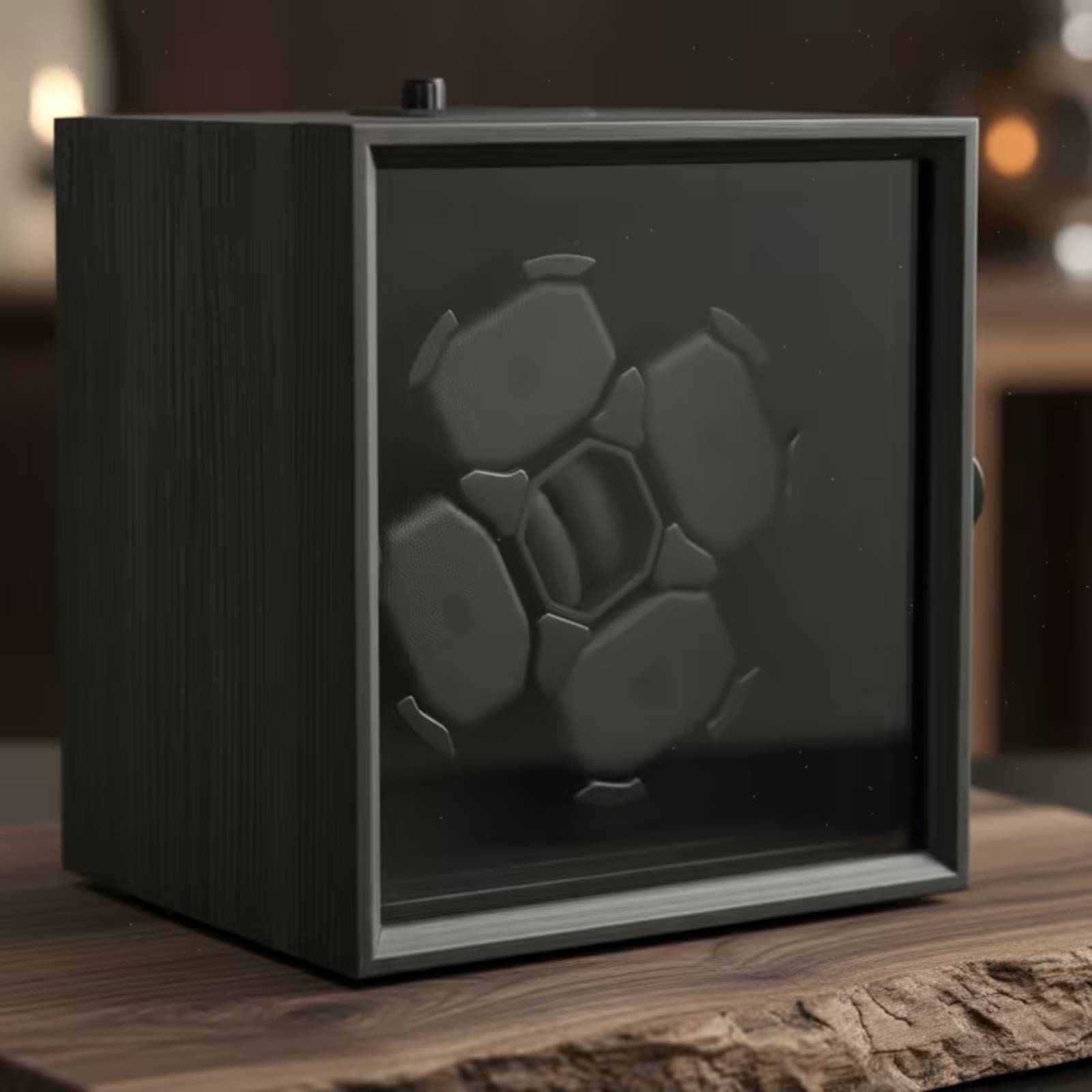 Watch Winder 4 Watches Automatic Silent - กล่องหมุนนาฬิกาอัตโนมัติ 4 ช่อง วัสดุคาร์บอนไฟเบอร์ ปรับระดับได้ เงียบ