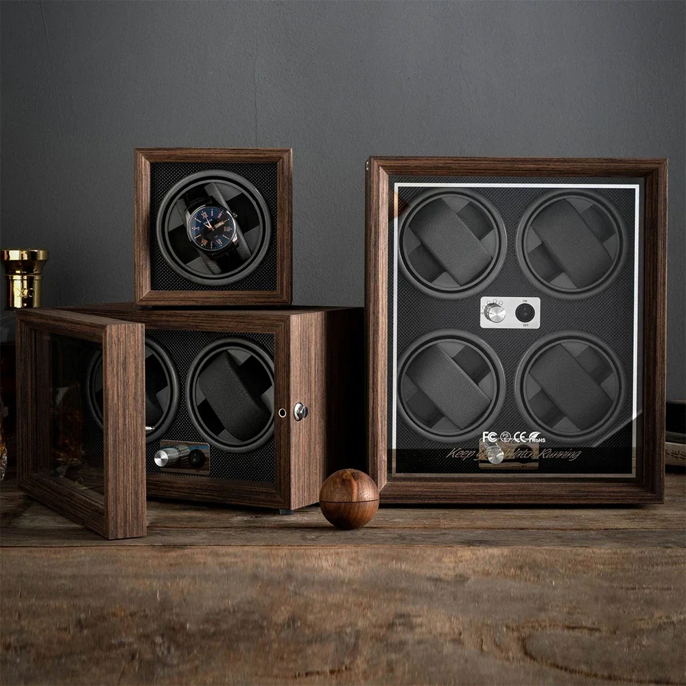 กล่องเก็บนาฬิกาอัตโนมัติ OEM R - Watch Winder 4 Watches Automatic Silent บทวิจารณ์และราคา