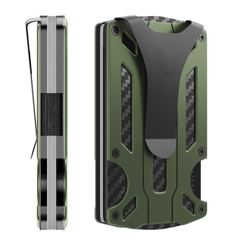 กระเป๋าสตางค์โลหะสำหรับผู้ชาย  - Money Clip Minimalist Rfid Blocking บทวิจารณ์และราคา