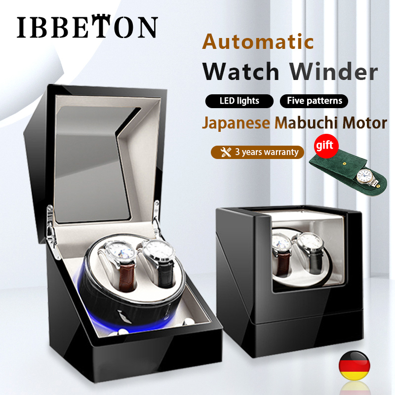 IBBETON เครื่องหมุนนาฬิกาอัตโน - Watch Display Storage Box Carbon Fiber บทวิจารณ์และราคา