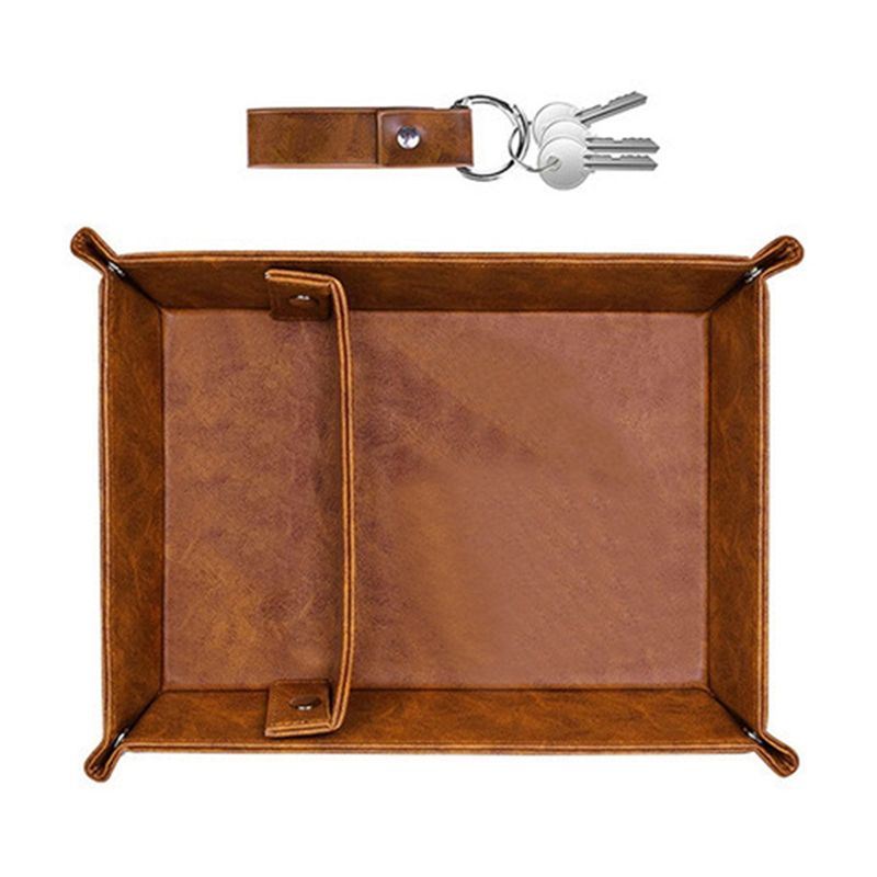 ถาดใส่ของหนัง ABSJ-PU สำหรับผู - Valet Tray Nightstand Organizer Leather บทวิจารณ์และราคา