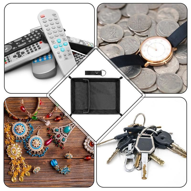 ถาดใส่ของหนัง ABSJ-PU สำหรับผู - Valet Tray Nightstand Organizer Leather บทวิจารณ์และราคา