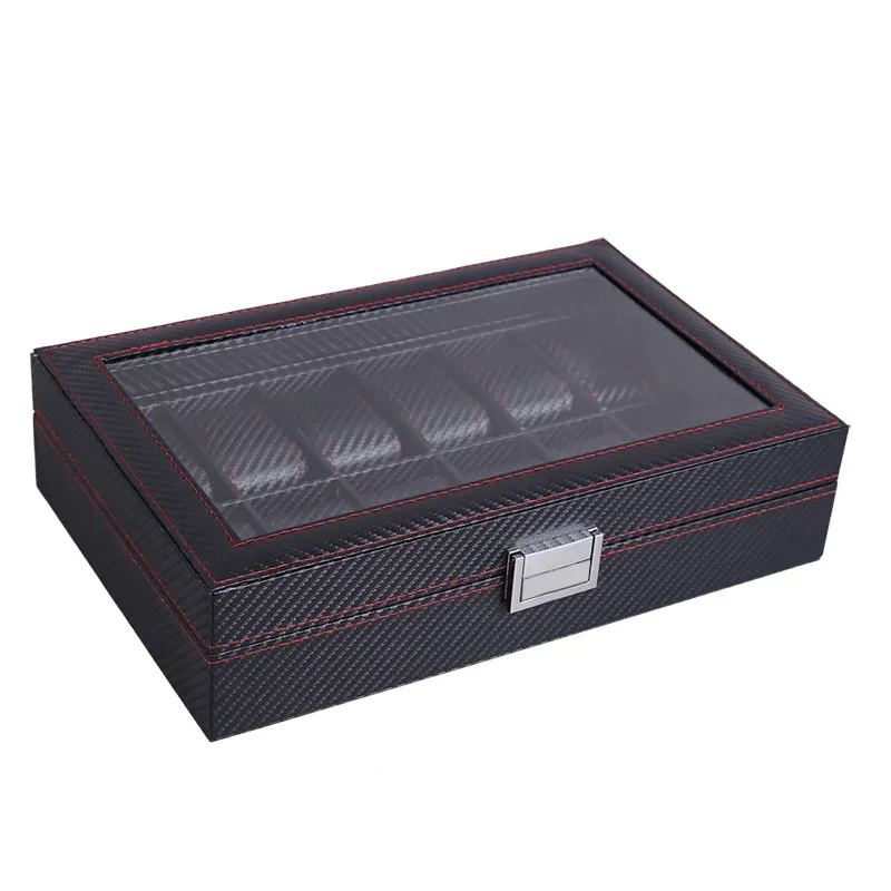 กล่องเก็บนาฬิกาแบบมัลติฟังก์ชั - Watch Display Storage Box Carbon Fiber บทวิจารณ์และราคา