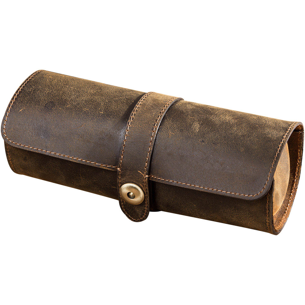 กล่องจัดระเบียบนาฬิกาแบบม้วน 3 - Watch Travel Roll Case 3 Slots Leather บทวิจารณ์และราคา