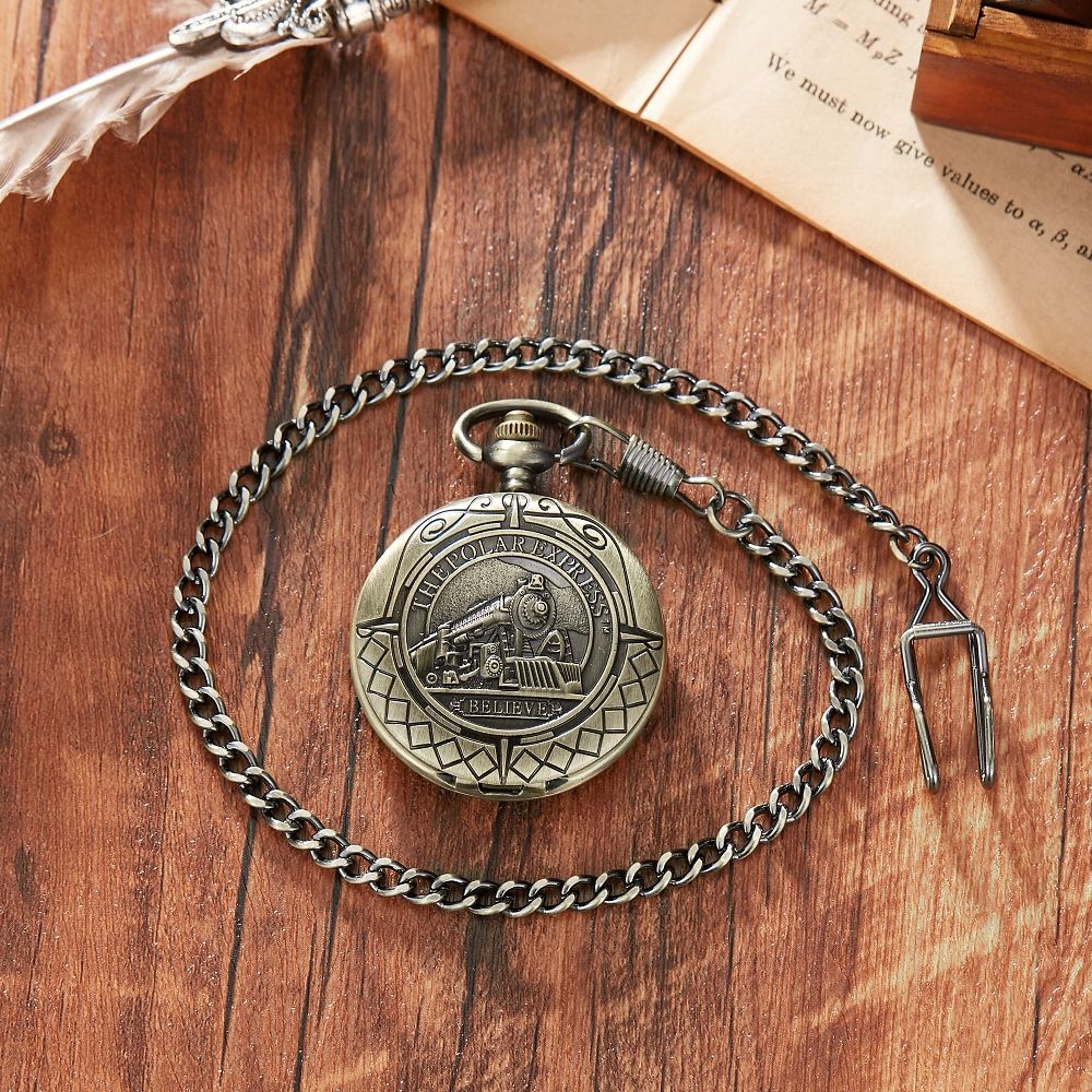 นาฬิกาพกกลไกย้อนยุคยอดนิยมสไตล - Pocket Watch Mechanical Skeleton Vintage บทวิจารณ์และราคา