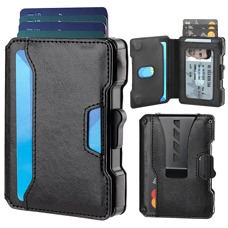 กระเป๋าสตางค์สำหรับผู้ชาย, กระ - Money Clip Minimalist Rfid Blocking บทวิจารณ์และราคา