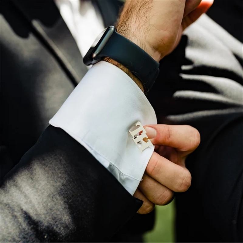 Custom Cufflinks สำหรับบุรุษหร - Cufflinks Men Stainless Steel Luxury บทวิจารณ์และราคา