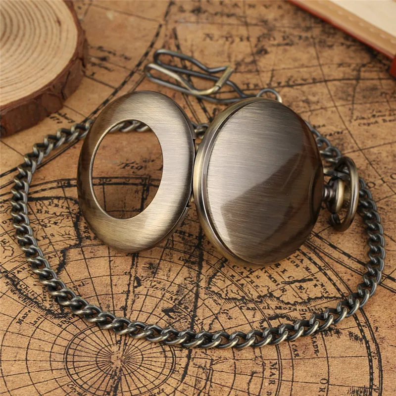 นาฬิกาพกไขลานแบบวินเทจสำหรับผู - Pocket Watch Mechanical Skeleton Vintage บทวิจารณ์และราคา