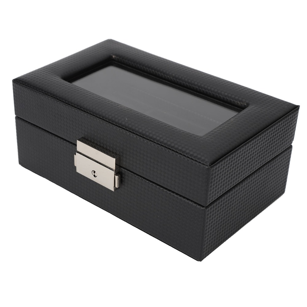 กล่องเก็บนาฬิกาคาร์บอนไฟเบอร์ส - Watch Display Storage Box Carbon Fiber บทวิจารณ์และราคา