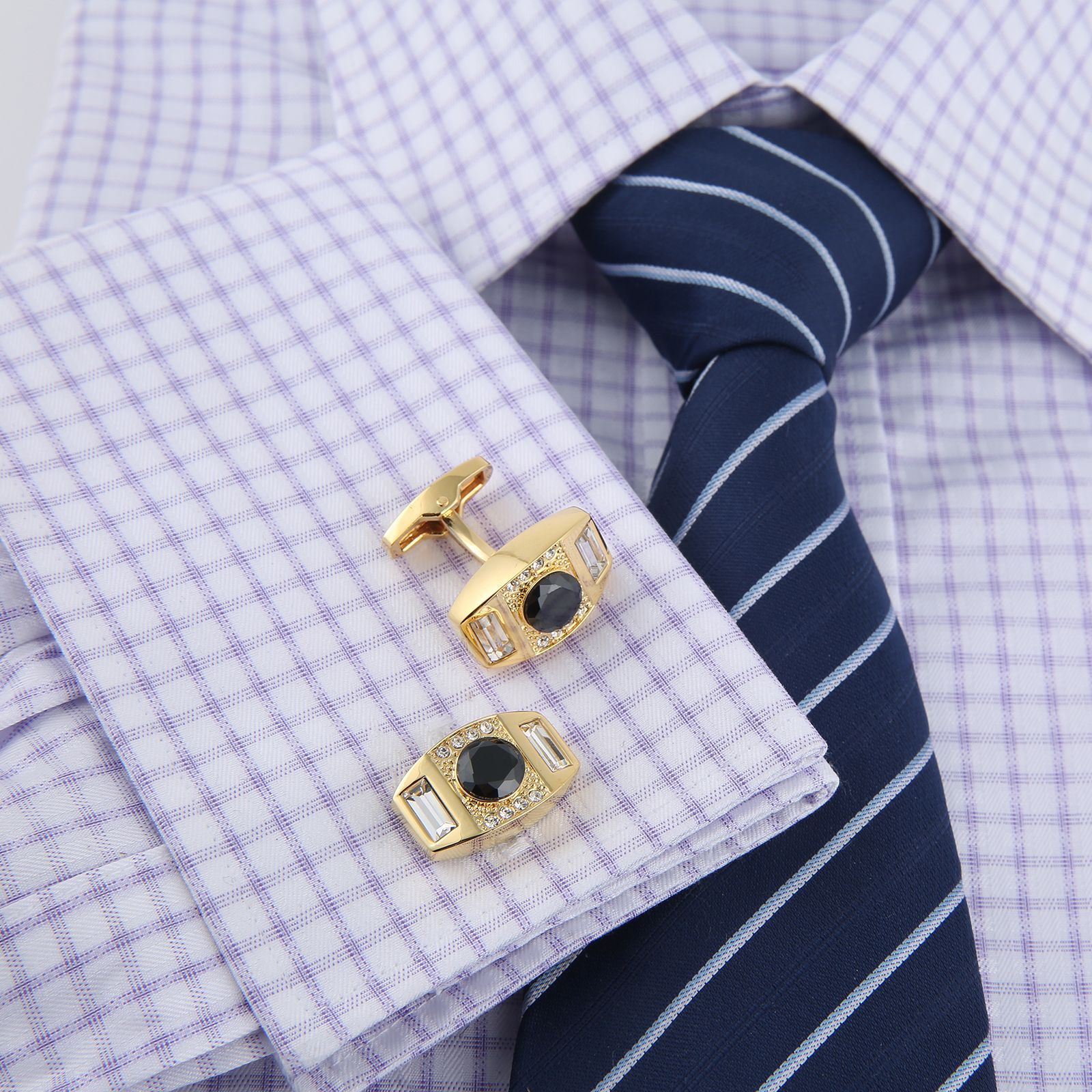 ชุดคลิปหนีบเนคไทและกระดุมข้อมื - Tie Clip Bar Set Stainless Steel บทวิจารณ์และราคา