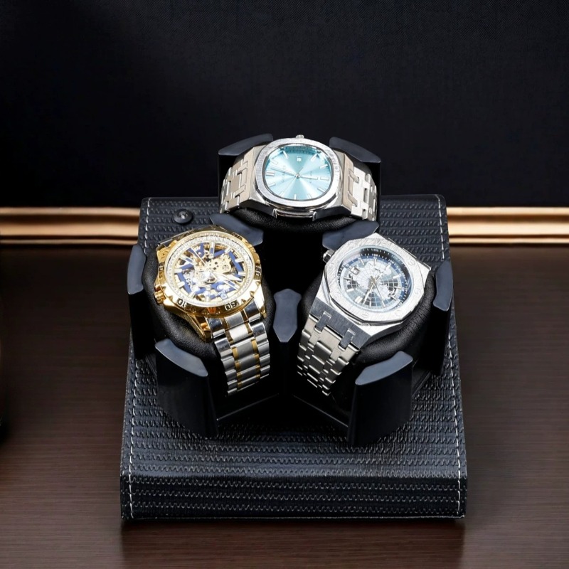 กล่องไขลานนาฬิกาอัตโนมัติแบบเง - Watch Winder 4 Watches Automatic Silent บทวิจารณ์และราคา