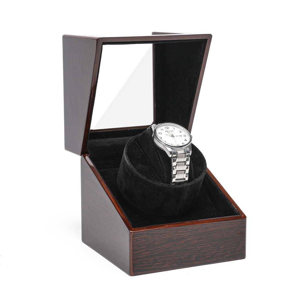 กล่องนาฬิกาไม้หรูหรา Embers พร - Single Watch Winder Battery Operated บทวิจารณ์และราคา