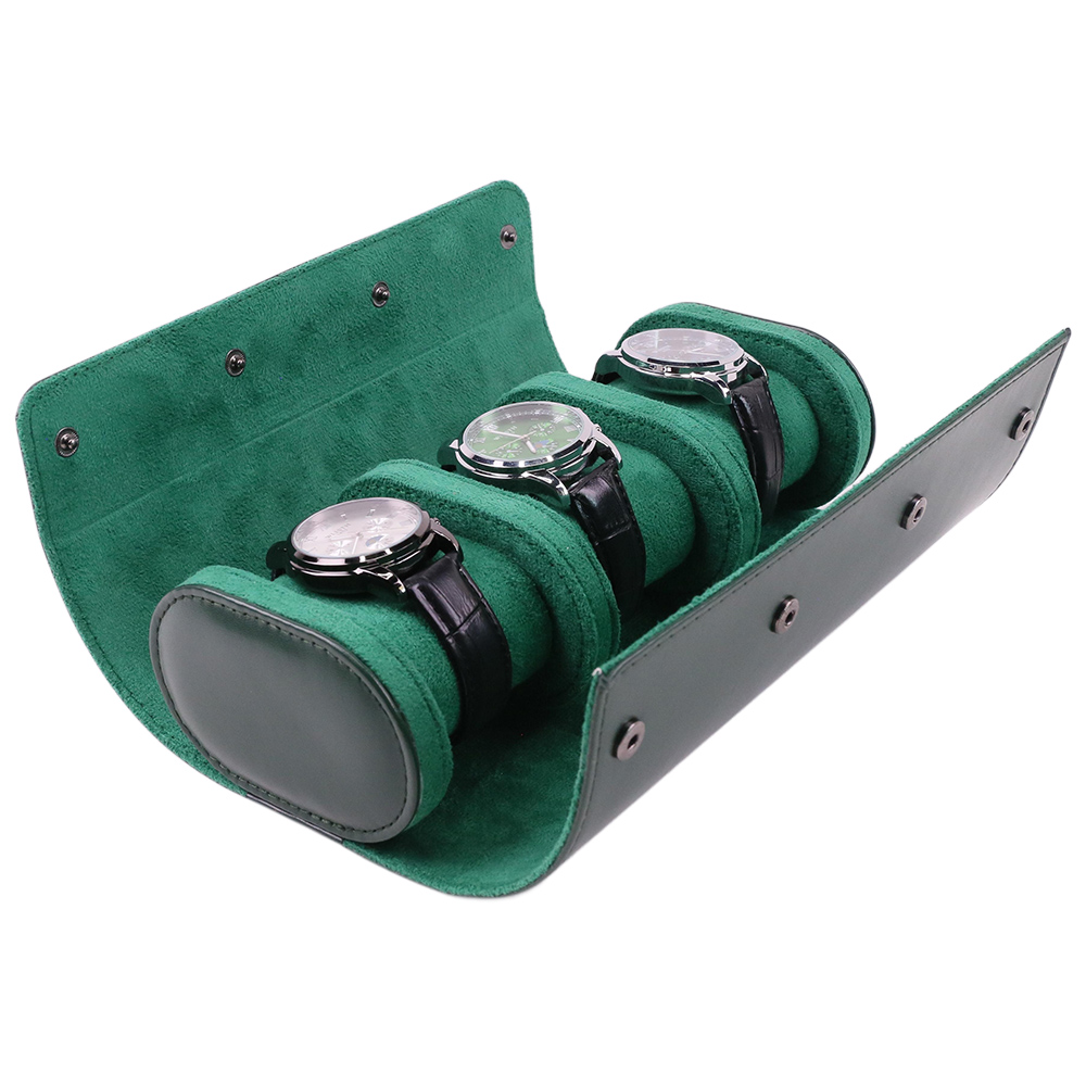 กล่องเก็บนาฬิกาหนัง PU แบบพกพา - Watch Travel Roll Case 3 Slots Leather บทวิจารณ์และราคา