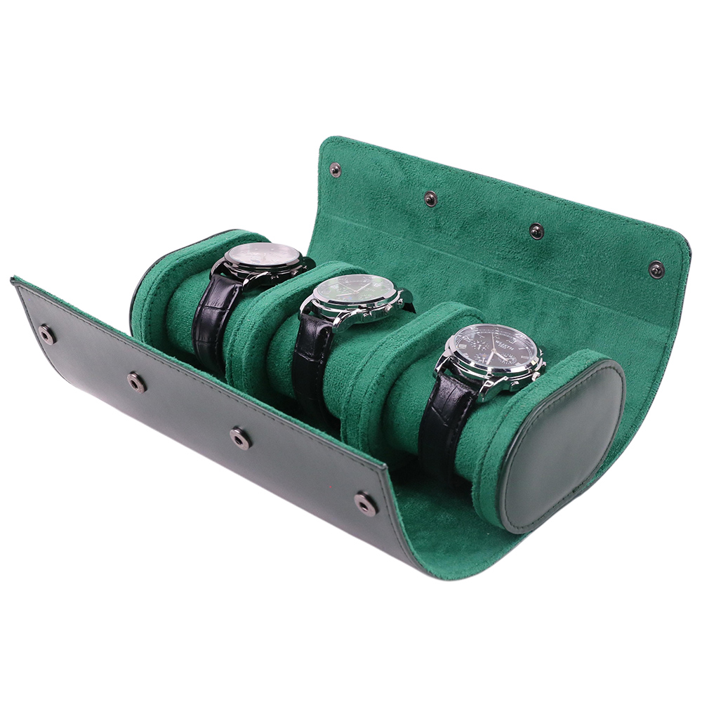 กล่องเก็บนาฬิกาหนัง PU แบบพกพา - Watch Travel Roll Case 3 Slots Leather บทวิจารณ์และราคา