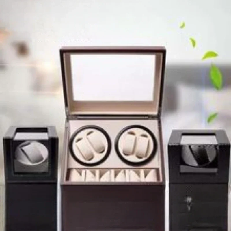 หมุนอัตโนมัตินาฬิกา Winder มอเ - Watch Winder 4 Watches Automatic Silent บทวิจารณ์และราคา