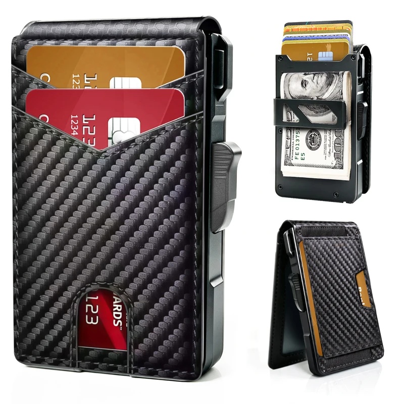กระเป๋าสตางค์ผู้ชายสไตล์มินิมอ - Money Clip Minimalist Rfid Blocking บทวิจารณ์และราคา