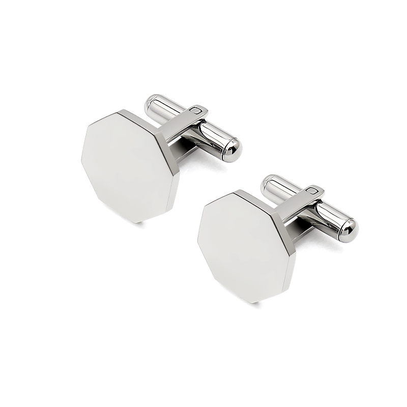 หรูหราที่ไม่ซ้ํากัน Pentagonal - Cufflinks Men Stainless Steel Luxury บทวิจารณ์และราคา
