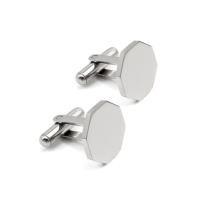 หรูหราที่ไม่ซ้ํากัน Pentagonal - Cufflinks Men Stainless Steel Luxury บทวิจารณ์และราคา