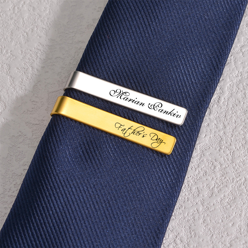 Afirstee สแตนเลสแกะสลักชื่อ Ti - Tie Clip Bar Set Stainless Steel บทวิจารณ์และราคา