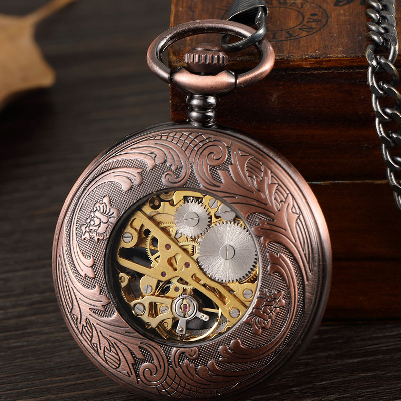 Vintage Fantasy Pegasus Horse  - Pocket Watch Mechanical Skeleton Vintage บทวิจารณ์และราคา