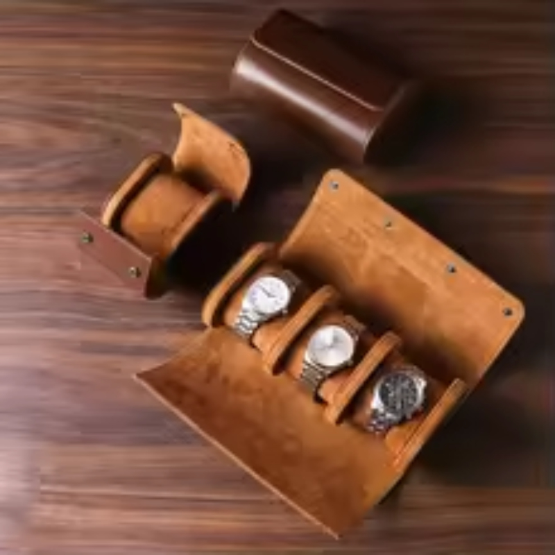 กล่องใส่นาฬิกาหนังแท้ Embers ร - Watch Travel Roll Case 3 Slots Leather บทวิจารณ์และราคา