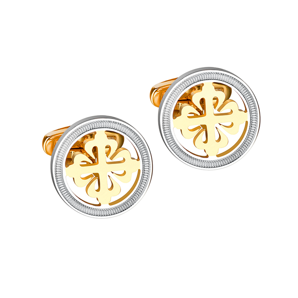 SAVOYSHI กระดุมข้อมือรูปดอกไอร - Cufflinks Men Stainless Steel Luxury บทวิจารณ์และราคา