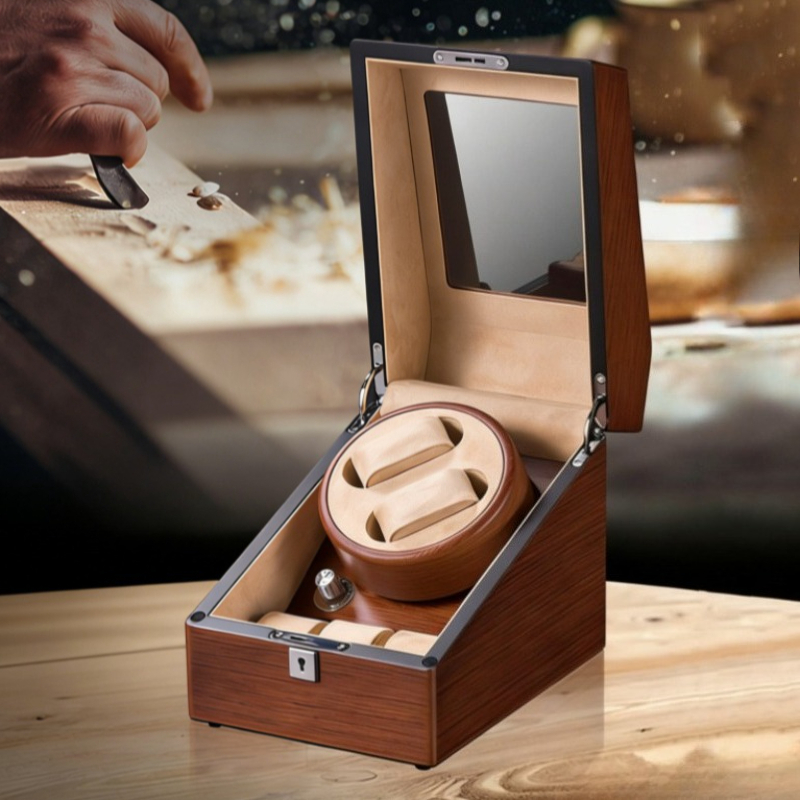 เครื่องหมุนนาฬิกาอัตโนมัติ กล่ - Watch Winder 4 Watches Automatic Silent บทวิจารณ์และราคา