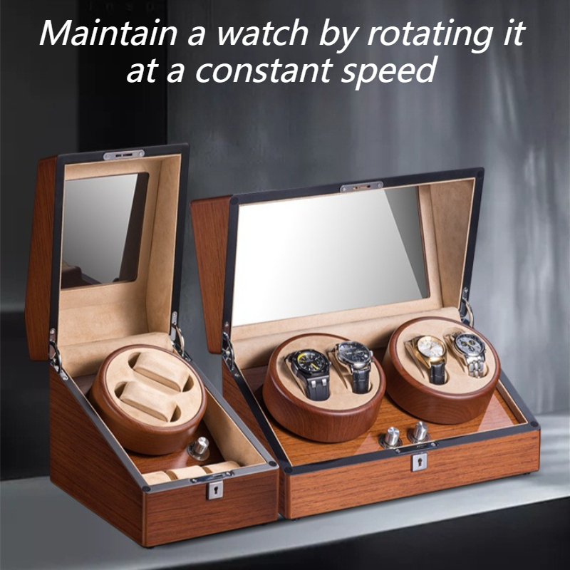 เครื่องหมุนนาฬิกาอัตโนมัติ กล่ - Watch Winder 4 Watches Automatic Silent บทวิจารณ์และราคา