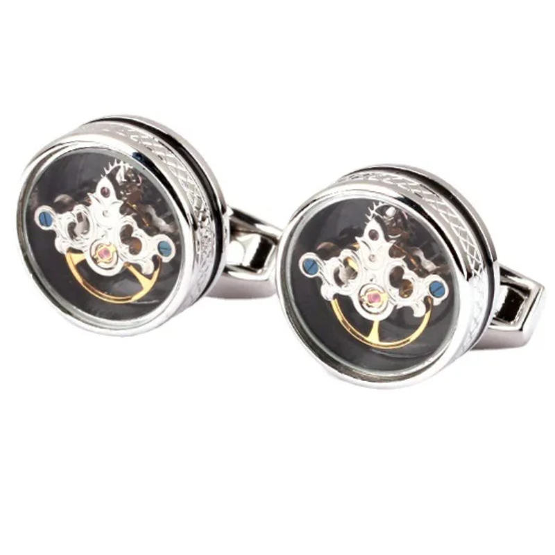Tourbillon Cufflinks หรูหราอัง - Cufflinks Men Stainless Steel Luxury บทวิจารณ์และราคา