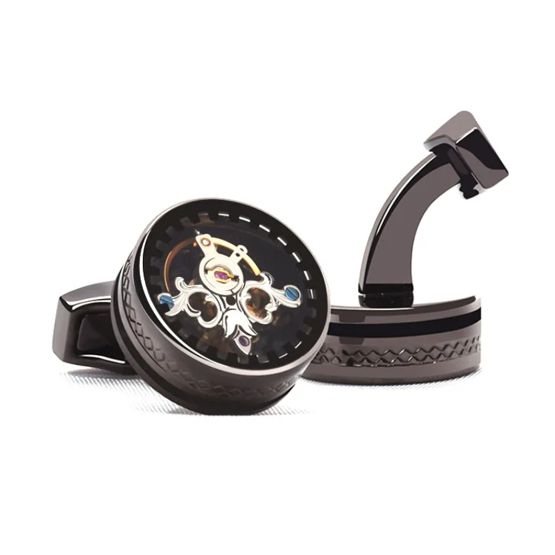 Tourbillon Cufflinks หรูหราอัง - Cufflinks Men Stainless Steel Luxury บทวิจารณ์และราคา