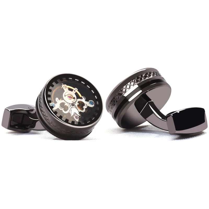 Tourbillon Cufflinks หรูหราอัง - Cufflinks Men Stainless Steel Luxury บทวิจารณ์และราคา