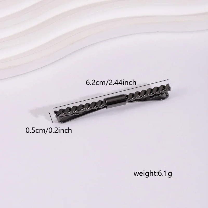 สไตล์อังกฤษโลหะตาข่าย Tie คลิป - Cufflinks Men Stainless Steel Luxury บทวิจารณ์และราคา