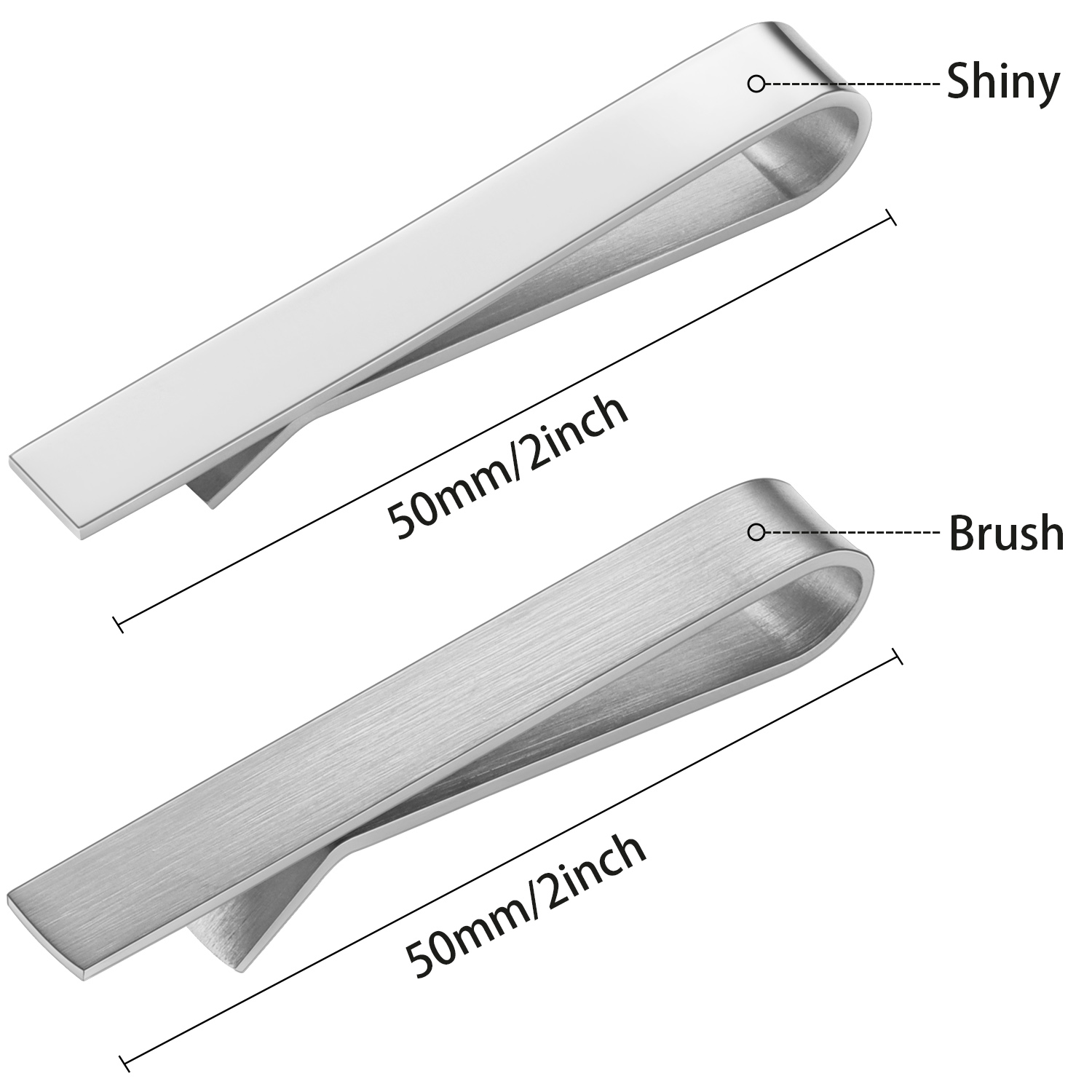 HAWSON 2เงาและ BrushTie คลิปสำ - Tie Clip Bar Set Stainless Steel บทวิจารณ์และราคา