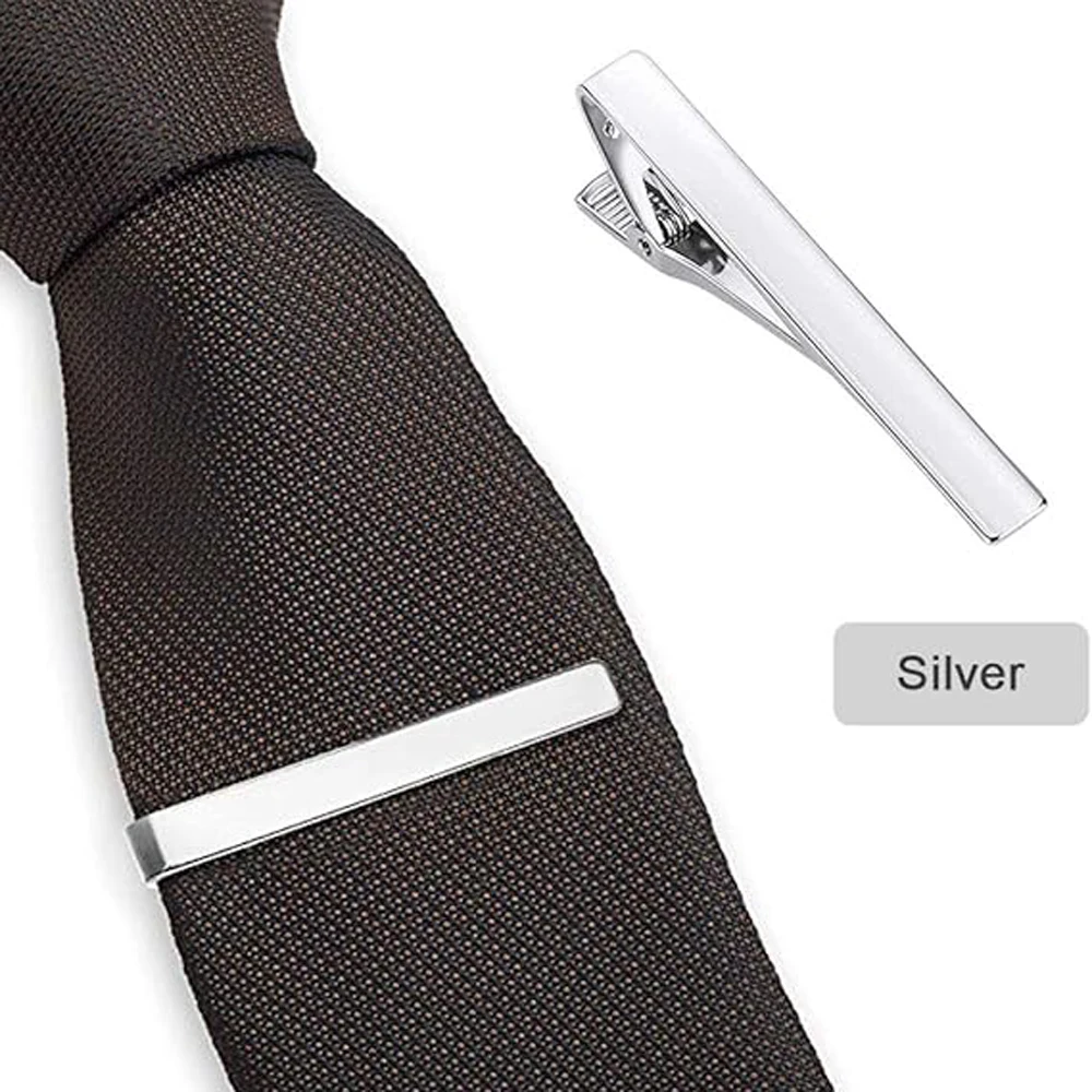 ชุดคลิปหนีบเนคไทสำหรับผู้ชาย 1 - Tie Clip Bar Set Stainless Steel บทวิจารณ์และราคา
