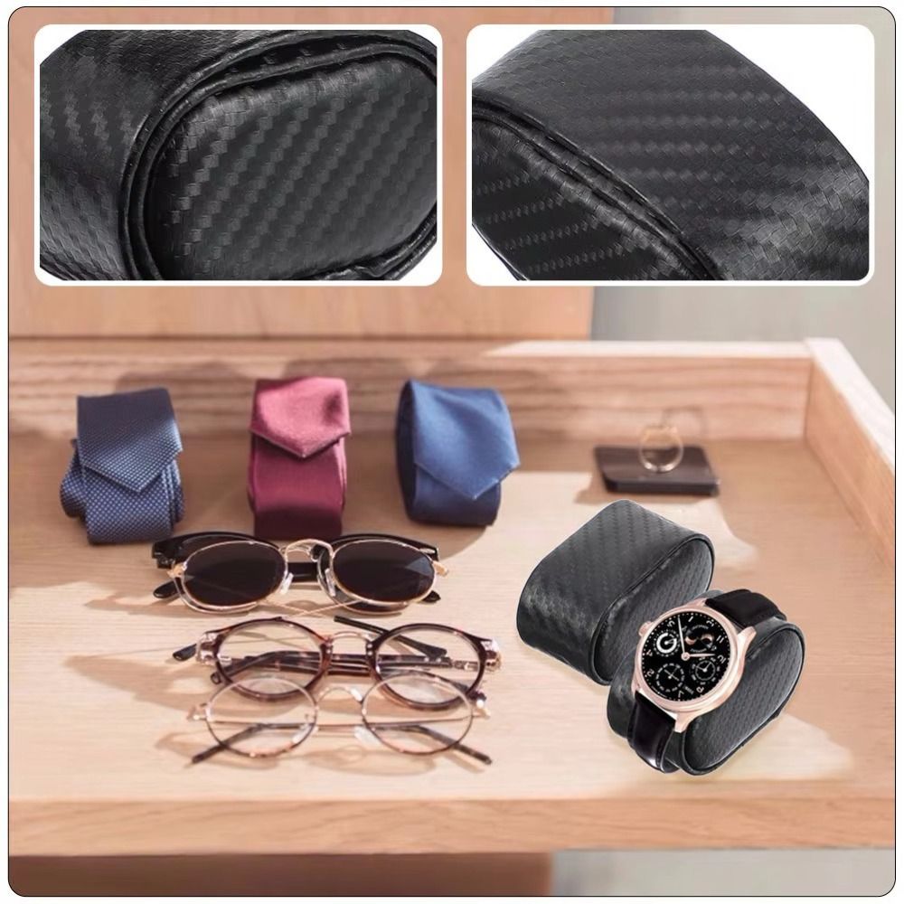 หมอนรองนาฬิกาลายคาร์บอนไฟเบอร์ - Watch Display Storage Box Carbon Fiber บทวิจารณ์และราคา