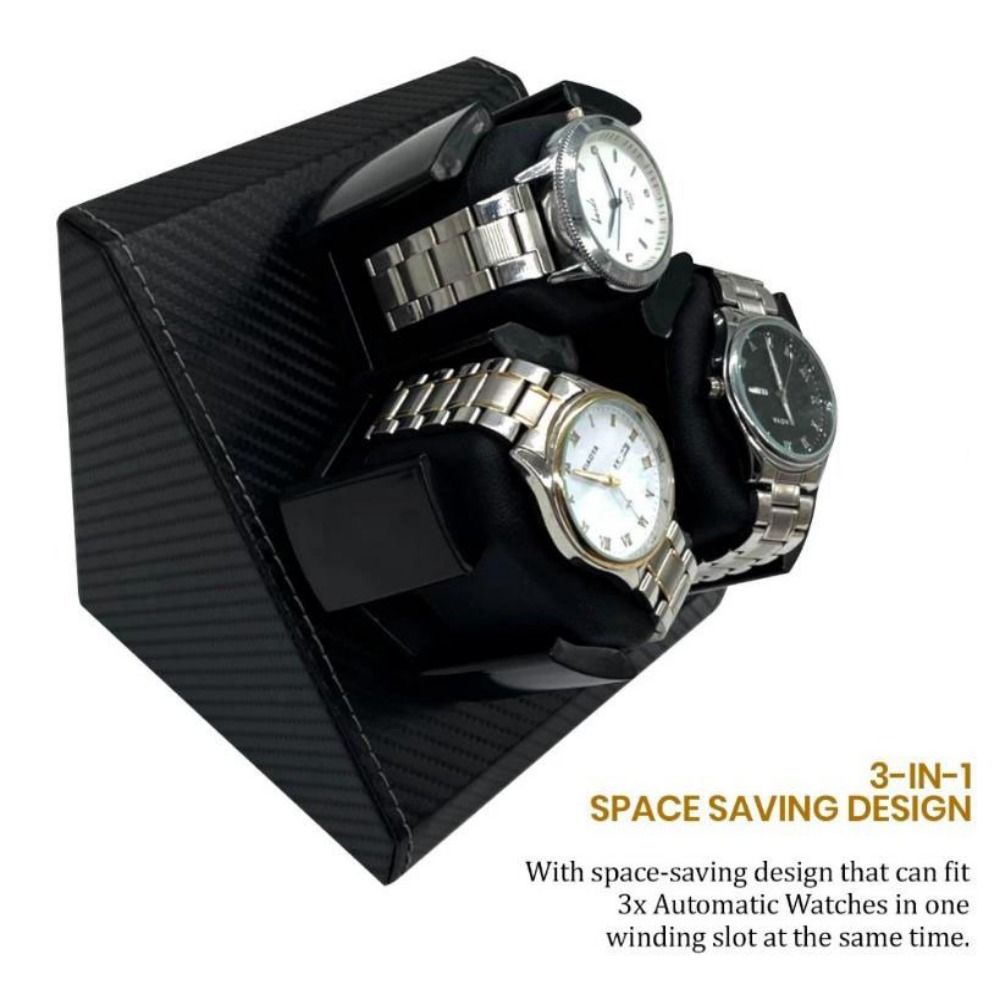เครื่องหมุนนาฬิกาอัตโนมัติ 3-i - Watch Display Storage Box Carbon Fiber บทวิจารณ์และราคา