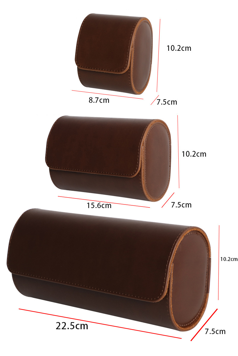 กล่องเก็บนาฬิกาแบบพกพา 1 2 3 ช - Watch Travel Roll Case 3 Slots Leather บทวิจารณ์และราคา
