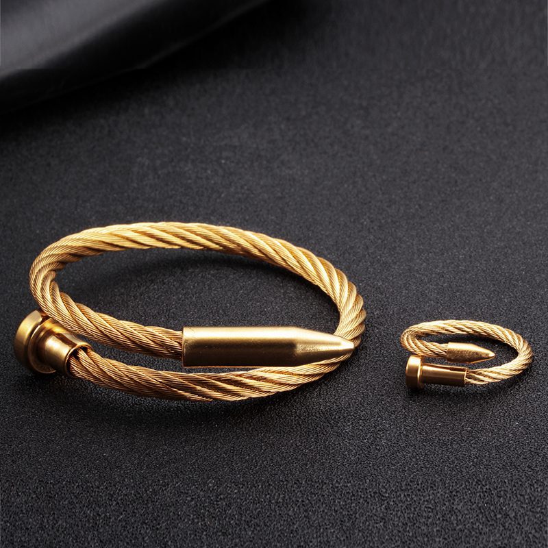 กำไลข้อมือแบบเปิดถักสุดหรูสำหร - Cufflinks Men Stainless Steel Luxury บทวิจารณ์และราคา