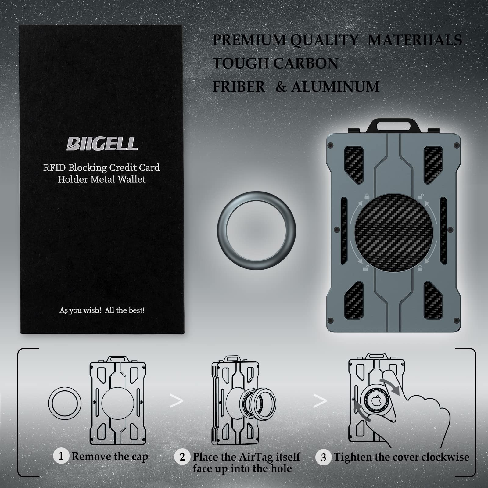 กระเป๋าสตางค์ Air Tag สําหรับผ - Money Clip Minimalist Rfid Blocking บทวิจารณ์และราคา