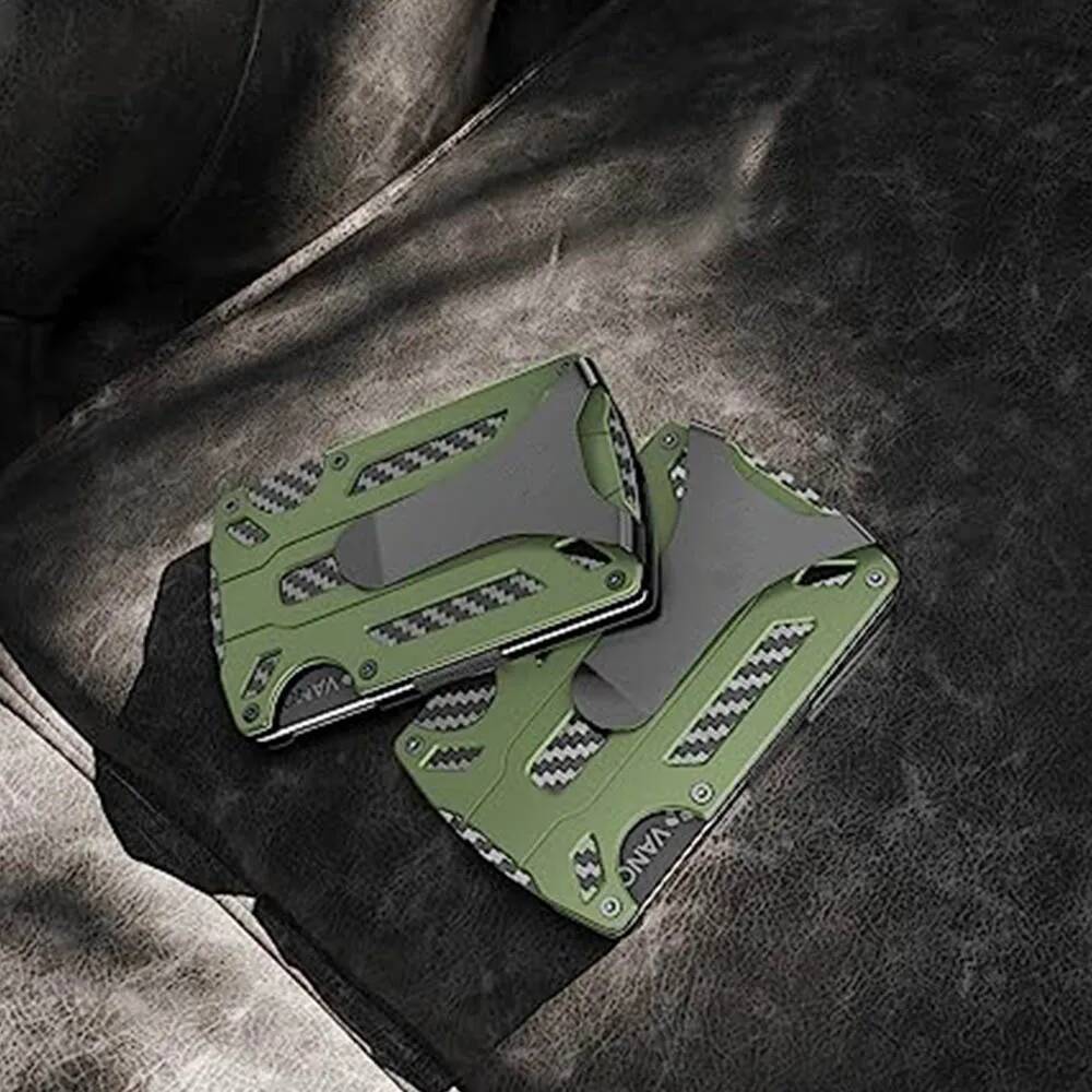 OUIO กระเป๋าสตางค์ยุทธวิธีสำหร - Money Clip Minimalist Rfid Blocking บทวิจารณ์และราคา
