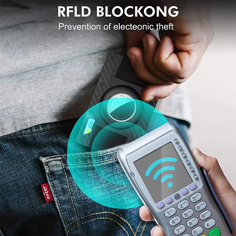 กระเป๋าสตางค์อะลูมิเนียมดีไซน์ - Money Clip Minimalist Rfid Blocking บทวิจารณ์และราคา