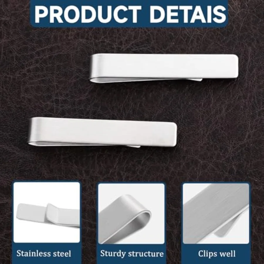 คลิปหนีบเนคไทสแตนเลส 4 ชิ้น, ค - Tie Clip Bar Set Stainless Steel บทวิจารณ์และราคา
