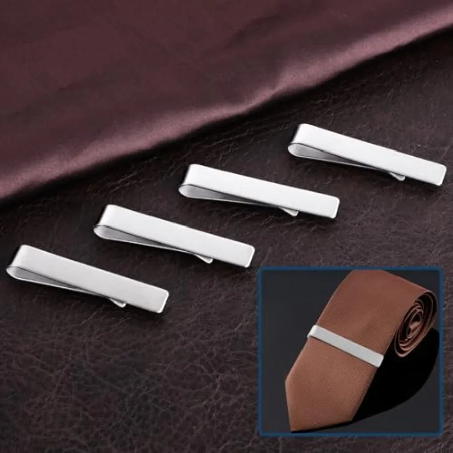 คลิปหนีบเนคไทสแตนเลส 4 ชิ้น, ค - Tie Clip Bar Set Stainless Steel บทวิจารณ์และราคา