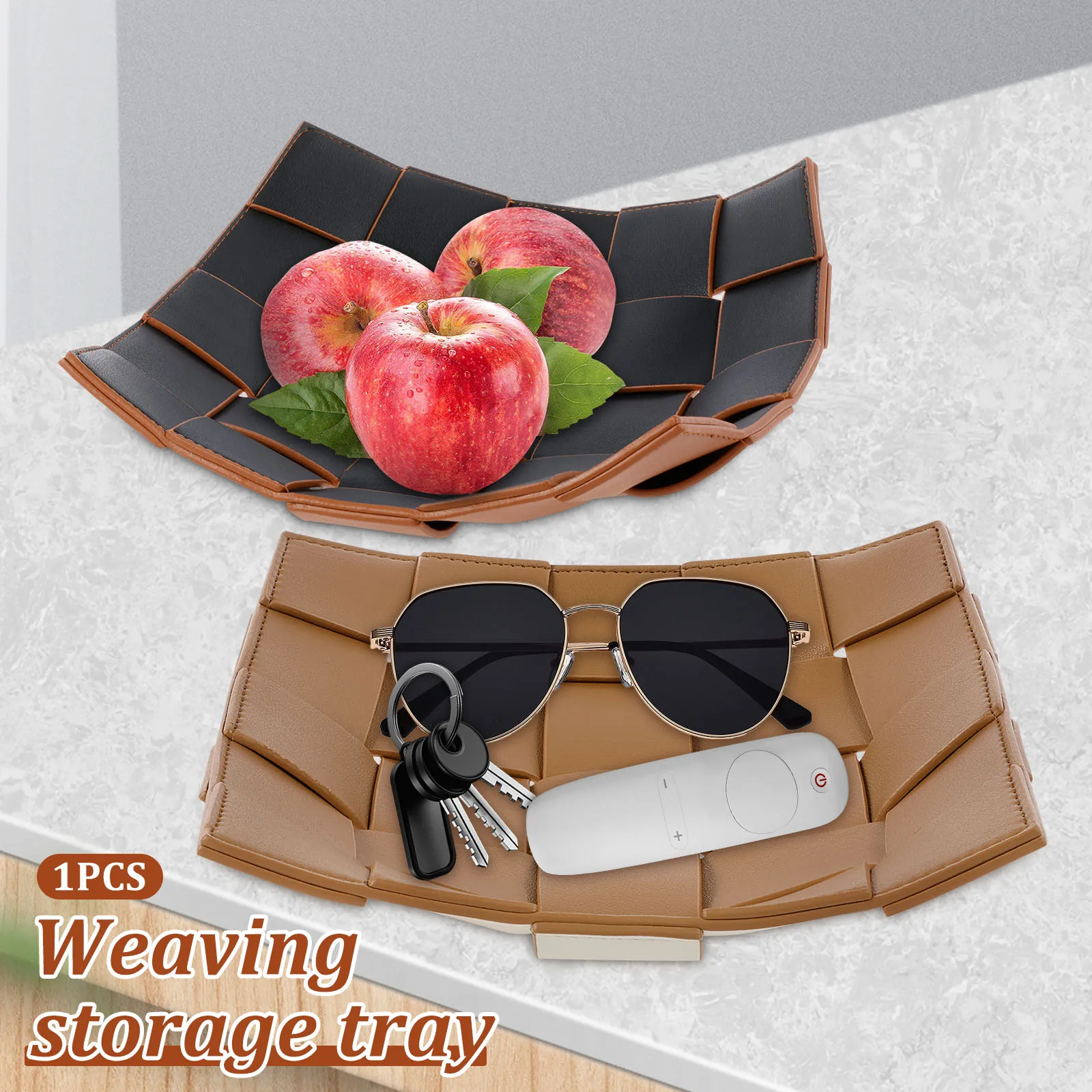 Valet ถาด PU หนังชาม REVERSIBL - Valet Tray Nightstand Organizer Leather บทวิจารณ์และราคา